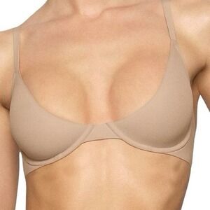 Skims Fits Everybody Scoop Plunge Bra - NWT - Clay - 36c